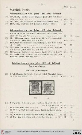 Marshall-Inseln (Nr. 372-400)