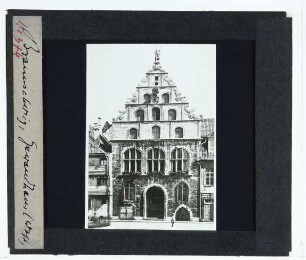 Braunschweig, Gewandhaus : Außenansicht, Westfassade