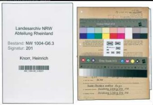 Entnazifizierung Heinrich Knorr , geb. 16.02.1900 (Arbeiter)