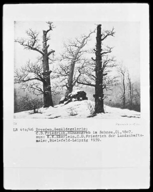 Hünengrab im Schnee