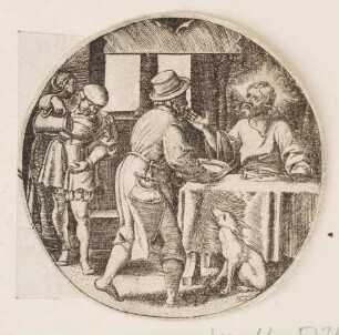 Hungrige speisen, aus der Serie der sieben Werke der Barmherzigkeit