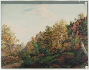 Ansicht des Plauenschen Grundes mit der Begerburg im Hintergrund