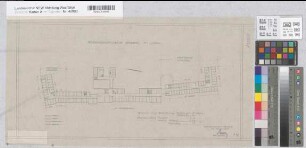 Arnsberg, Bezirksregierung, Hauptgebäude Seibertzstr. 1, Lageplan 1. Stock