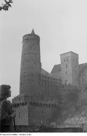 Michaeliskirche und Alte Wasserkunst, im Vordergrund Renate Rössing
