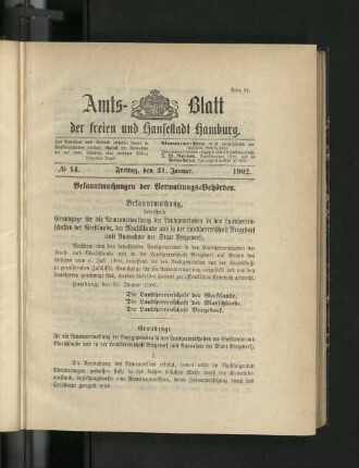 No. 14. 31. Januar. 1902.