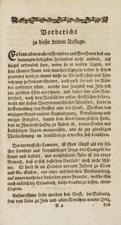 Vorbericht zu dieser dritten Auflage
