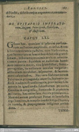 Caput LXI. De Epitaphio Imperatorum, Regum, Principum, Nobilium & illustrium