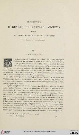 2. Pér. 30.1884: Exposition d'œuvres de maîtres anciens, 3 : tirées des collections privées de Berlin en 1883