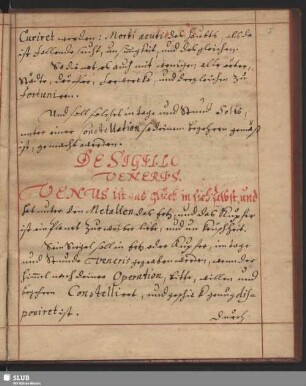 De Sigillo Veneris