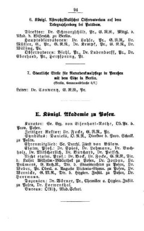 Königl. Akademie zu Posen
