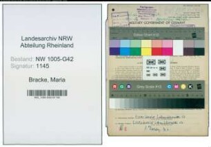 Entnazifizierung Maria Bracke , geb. 16.08.1908 (Geschaeftsinhaberin)