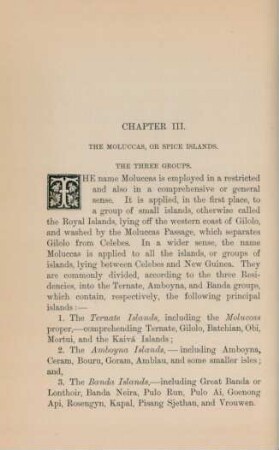 Chapter III. The Moluccas, or Spice Islands