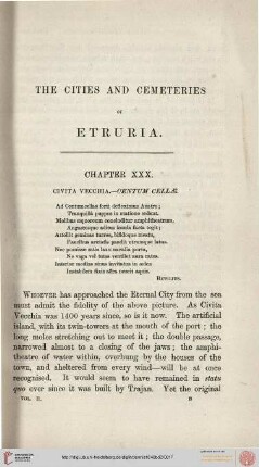 Chapter XXX: Civita Vecchia - Centum Cellae