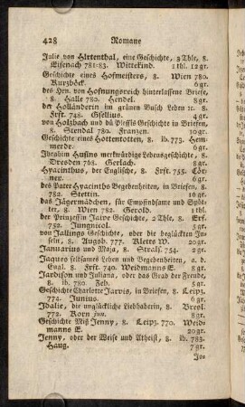 428-439, Romane