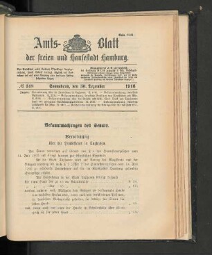 No. 318, 30. Dezember 1916