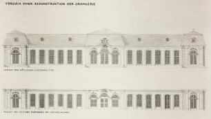 Dresden-Friedrichstadt, Marcolinipalais: Versuch einer Rekonstruktion der Orangerie