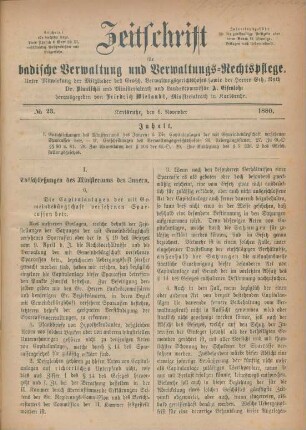 No. 23 - 26 = November - December
