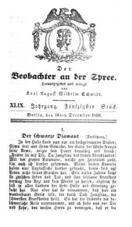 50. Stueck, 16. Dezember 1850