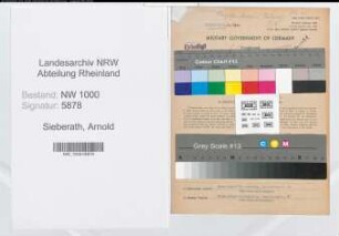 Entnazifizierung Arnold Sieberath, geb. 11.12.1890 (Postamtmann)