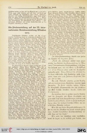 4: Die Preisverteilung auf der IX. internationalen Kunstausstellung München 1905