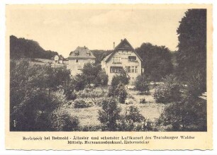 Pension Waldfrieden. Berelbeck. sw-Fotografie als Ansichtskarte. Rückseite unbeschriftet