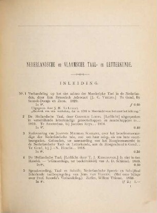 Nederlandsche Taal- en Letterkunde Catalogus van Boeken over Nederlandsche Taal- en Letterkunde verkrijgbaar bij den boekhandelaar R. W. P. de Vries : Uitgegeven ter gelegenheid van het twintigste Nederlandsch taal- en letterkundig congres te Amsterdam