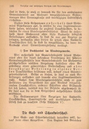 Die Gast- und Schankwirtschaft