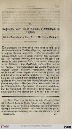 Nachrichten über einige Antiken-Sammlungen in England: (Aus den Tagebüchern des Prof. Ottfr. Müller in Göttingen)