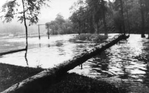 Wilsdruff-Blankenstein. Ober- oder Krillemühle, Hochwasser, Repro