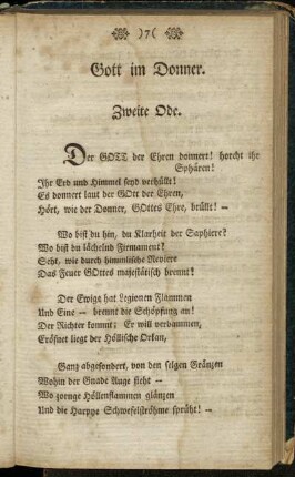 Zweyte Ode
