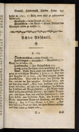 247-259, Achter Abschnitt; Neunter Abschnitt; Zehenter Abschnitt;