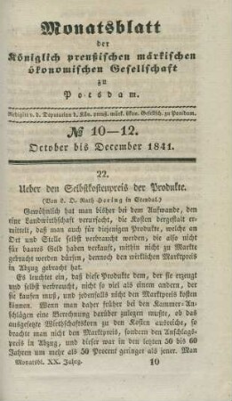 No 10-12. October bis December 1841.