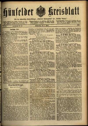 Ausgabe vom Donnerstag, den 03. April 1913.