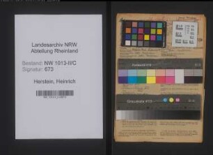 Entnazifizierung Heinrich Herstein , geb. 26.01.1905 (Kaufmann)