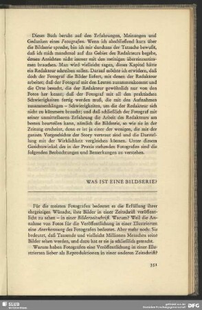 Was it eine Bildserie