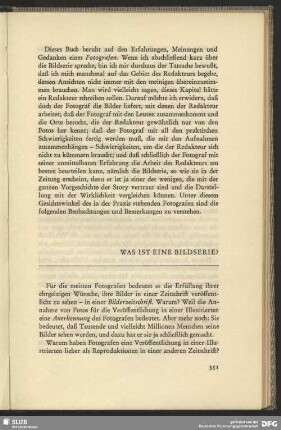 Was it eine Bildserie