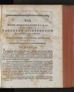 VIII. Joannis Nepomuceni Endres