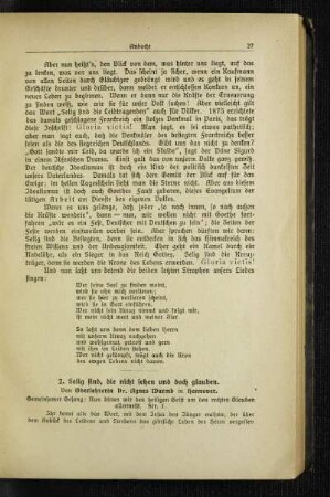 [Andachten] : 2. Selig sind, die nicht sehen und doch glauben