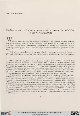 10: Marmurowa główka Rzymianina w Muzeum Narodowym w Warszawie