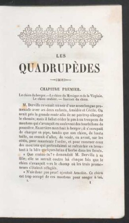 Les quadrupèdes