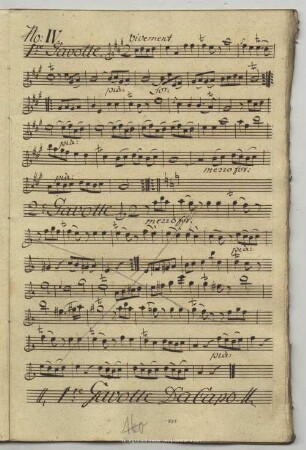 4. Anonymus, Gavottes, A-Dur