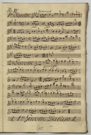4. Anonymus, Gavottes, A-Dur