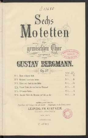 No. 4: Unser Vater, der du bist im Himmel