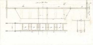 Gärtner, Friedrich von; München; Wittelsbacherpalast - Zarge zum Ofen Nr. 4 (Grundriss, Ansicht, Detail)