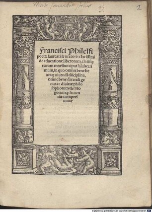 De educatione Liberorum, clarisque eorum moribus opus saluberrimum
