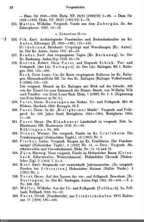 c. Einzelne Orte
