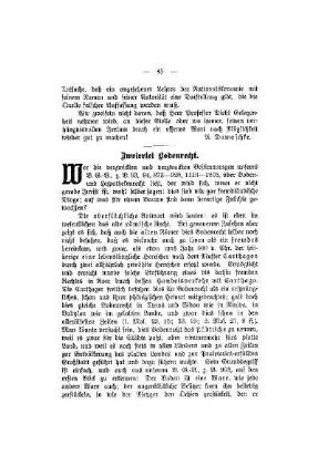 Zweierlei Bodenrecht