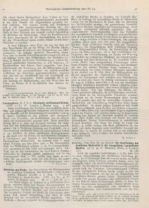 42-43 [Rezension] Oeschey, Rudolf, Zur Umgestaltung des kirchlichen Wahlrechts in der evangelischen Landeskirche Bayerns