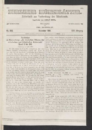 No. 255. November 1901.