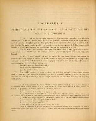 Hoofdstuk V. Debiet van leer- en leesboeken ten behoeve van het inlandsch onderwijs.